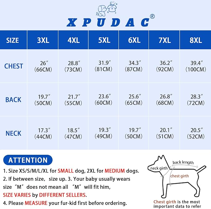 XPUDAC 2 Pack Dog Pajamas for Large Sized Dog, 4-Way Stretch Soft Dog Onesie Lightweight Warm Pet Clothes Jammies for Large Breeds Dinosaur Print, 7XL