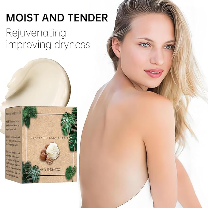 THUIOP Mama-bear Neuropathy Cream, Magnesium Body Butter, Magnesium Cream Deeply Skin Moisturize Keep Skin Soft & Smooth for All Skin Types. 2pcs