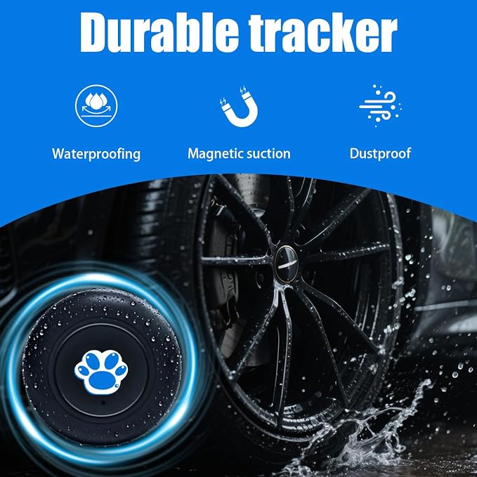 GPS Tracker for Vehicles Cars Motorcycles No Subscription-TG22 | No Monthly Fee,Real-Time Location Tracking Device, Magnetic Mini GPS Tracker for Car Pets Dogs Elderly and Valuables