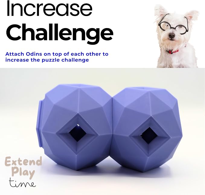Treat Dispensing Balls for Medium Dogs and Cat Treat Dispenser Toy Interactive for Self-Play Improves Oral Hygiene, Mental Simulation, and Bordem Buster, Simple and Effective Food Toy (3.6 x 3.6 in)