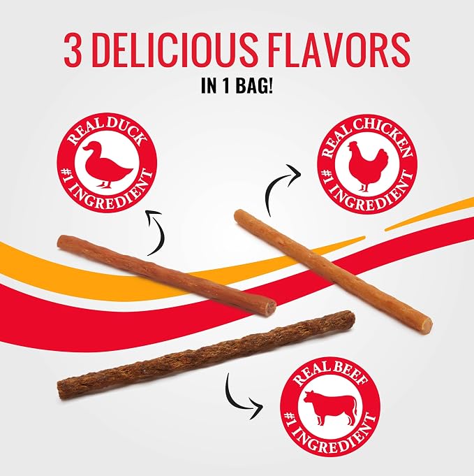 Good 'n' Tasty Snap 'EMS Training Dog Treats with Real Protein, 15 Count | Real Chicken, Duck or Beef, Easy to Break Into Pieces for Training or Rewards, No Artificial Flavors, Colors or Preservatives
