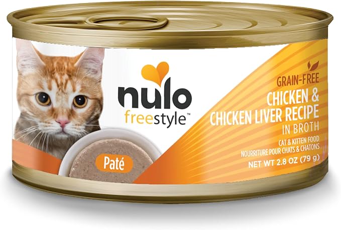Nulo Freestyle Wet Cat Food, Pate, Chicken & Chicken Liver, 2.8 oz x 12