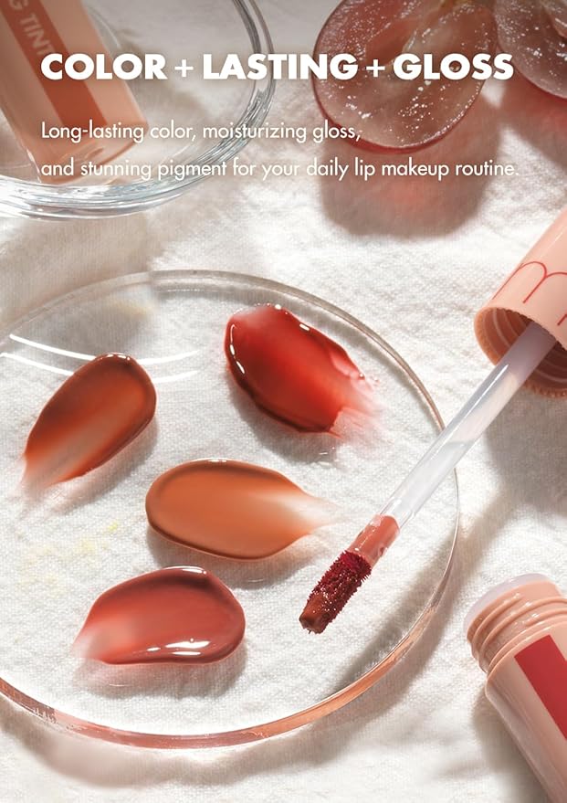 rom&nd JUICY LASTING TINT #33 BARE VINE - K-Beauty Long-Lasting Lip Stain for Plump, Natural Gloss & Vivid, Non-Sticky Finish - Effortless Daily Wear