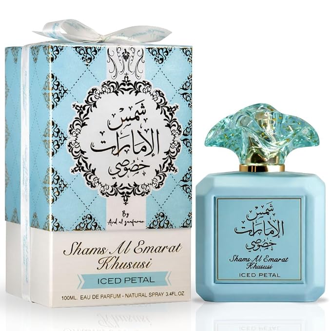 Ard Al Zaafaran Shams Al Emarat Khususi Pink Blush, Glaze & Glow & Iced Petal Eau de Parfum Sprays 100ml (3.4 oz)