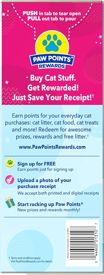 Fresh Step Cat Litter, Unscented, Odor Control | Clumping Formula | Activated Charcoal | 14 lb | Pack of 2