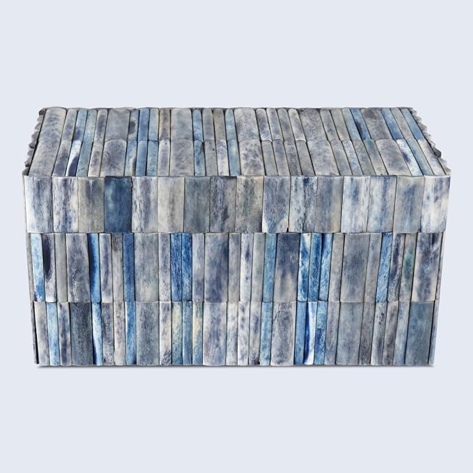 Handicrafts Home Decorative Organizer Box 10x5 – Large Keepsake Box with Lid, Modern Decorative Storage Box, Bohemian Coffee Table Décor, Jewelry & Memory Box, Decorative Accent Box for Home Décor