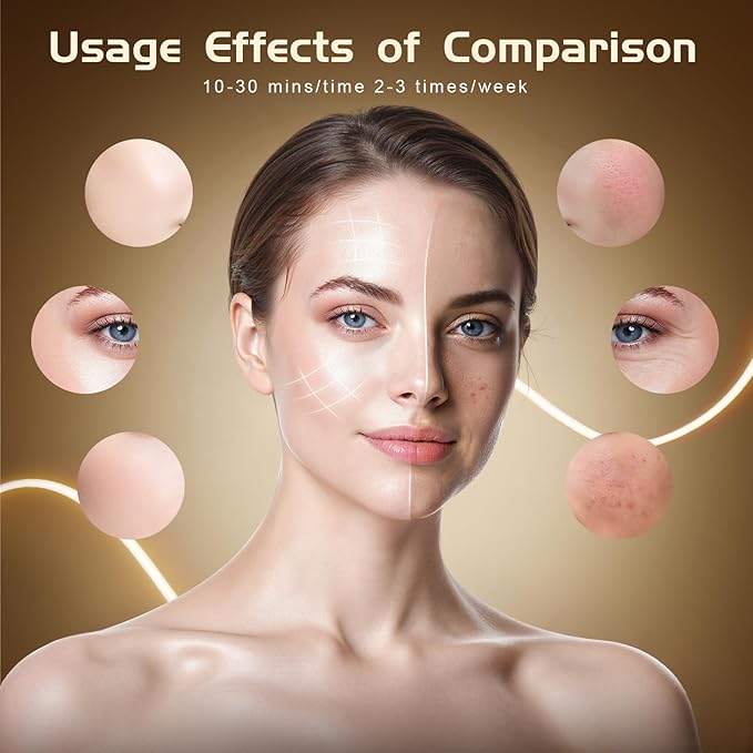 BNU Wireless Led Face Mask Light Therapy, 4 Modes Red Light Therapy for Face with 400 LED Beads, Dual 1000mAh Remote Control, 850NM Infrared Red Light Therapy for Anti-Aging at Home & Travel