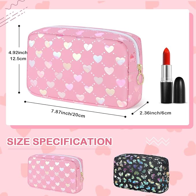 Likesing Tampon Holder for Purse, PU Period Bag Sanitary Napkin Storage Bag for Girls Womens, Portable Feminine Emergency Pad Tampon Period Pouch Sanitary Bags(Love Pink)