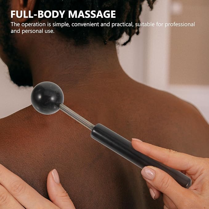 TIDTALEO Acupoint Massage Hammer Spring Ball Massager, Portable Knocking Hammer for Deep Tissue Muscle Relief, Handheld Body Tapping Tool for Home and Travel Use