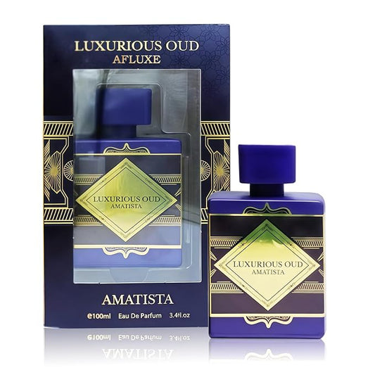 AFLUXE Luxurious Oud Amatist Men's Cologne – Eau De Parfum – Long Lasting Arabic Oud Perfume Oil – 100ml