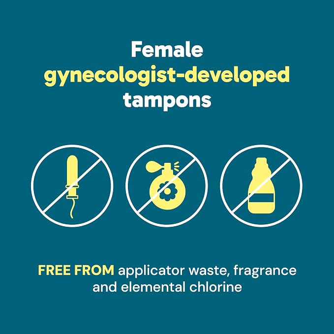 o.b. Tampons Multipack | Non-Applicator Tampon, Unscented | Regular/Super/Super Plus Tampons, 40ct (Pack of 2)