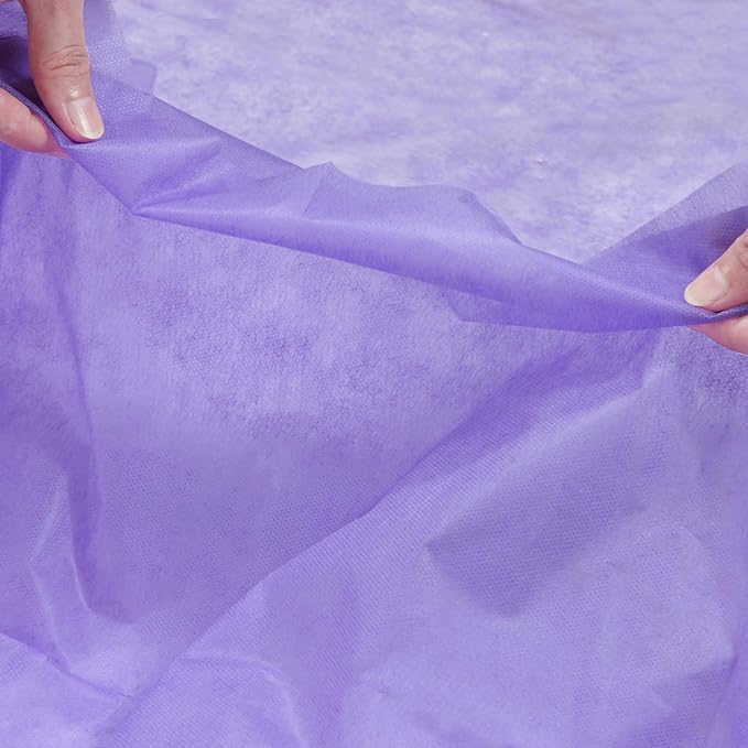 200PCS Purple Disposable Bed Sheets 31" x 71" Massage Table Sheets Non Woven Fabric SPA Bed Cover Breathable for Massage Beauty Tattoos