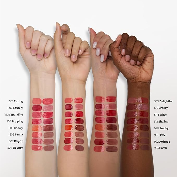 Laka Popping Balloon Lip Stain, 4.5g/0.15oz, Glossy Plumping Lip Tint, Moisturizing, Non-Sticky Texture for All-Day Hydration, Vegan, K-Beauty (#502 Spunky)