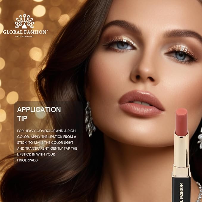 Global Fashion Silk Smooth Matte Lipstick – Long-Lasting, Luxurious Color, Rich Hydration, Lightweight Formula, Lightweight Matte Lip Color for Women, Available in Multiple Shades (110, 0.12 oz)