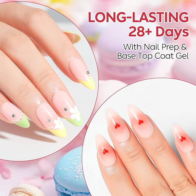 AIMEILI Jelly Gel Nail Polish Set 12pcs, Hema Free, Cruelty Free, Vegan, Soak Off Nude Pink Neutral Sheer Nail Art Manicure - Kit 31