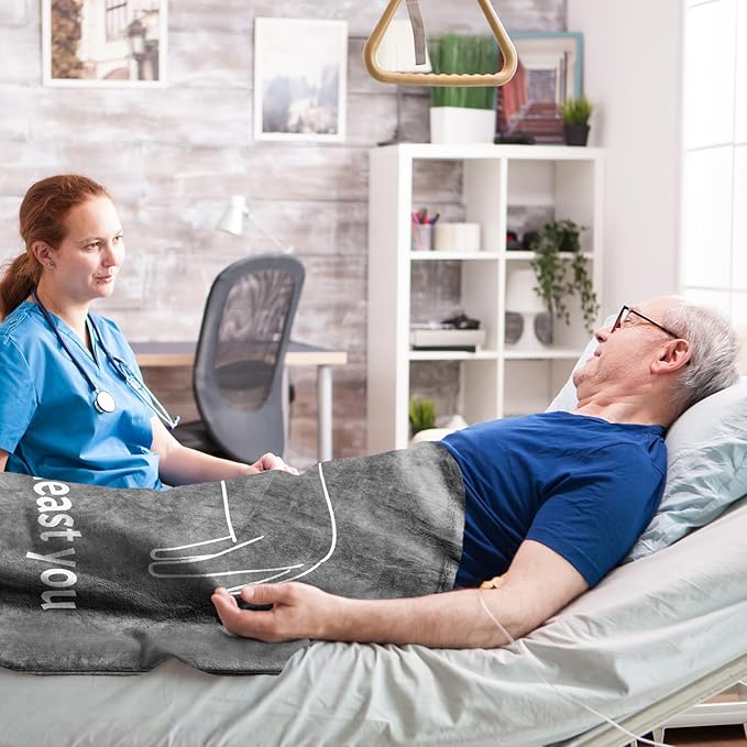 Get Well Gifts for Men/Women, Get Well Gifts After Surgery, Gift for Recovery After Surgery, GetWellSoon/Feel Better Gift for Women/Men/Teenage Boys Throw Blanket 60" x 50"