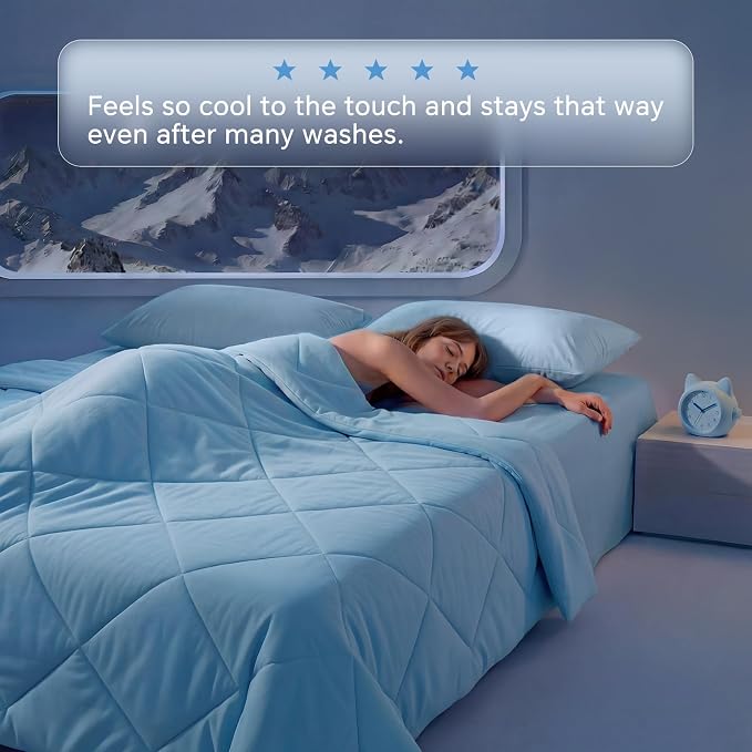 Luciphia Q-MAX>0.4 Cooling Dog Blanket Breathable Cold Pet Puppy Blue,29x40 | Silky soft self-cooling; summer calming mat; easy clean washable; lightweight couch protector for dogs, cats, and puppies.