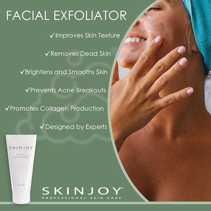 Face Exfoliator, Face Scrub with Jojoba and Beeswax Beads, Facial Skin Care Products, Blackhead Remover, Exfoliate for Face - 6.2 Oz / 175 g