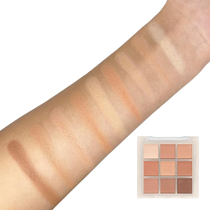 Matte Nude Eyeshadow Palette, Natural Eye Shadow Pallet,Blendable Neutral Beige Eye Makeup