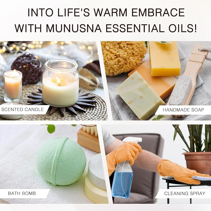 Lemongrass Essential Oil, 100% Natural & Pure Lemongrass Oil 100ML, Premium Grade Essential Oils Aromatherapy Scented Oils for Diffusers, Home Care, Skin, Laundry, Spray, Candle Soap Making