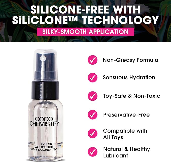 Cocolube Spray - 4oz Coconut Oil Hydrating Body and Massage Oil with SiliCLONE Technology, Lightweight, Non-Greasy Moisturizer for Skin and Hair, Silicone-Free, Travel Size, Ultimate and Comfort