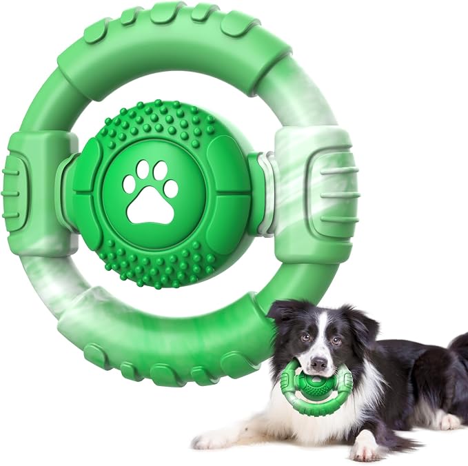 Pamlulu Tough Dog Toys for Aggressive Chewers, Indestructible Dog Toy for Large Dogs, Nylon Chew Toys for Medium Large Breed, Interactive Dog Toys to Keep Them Busy, Dog Birthday