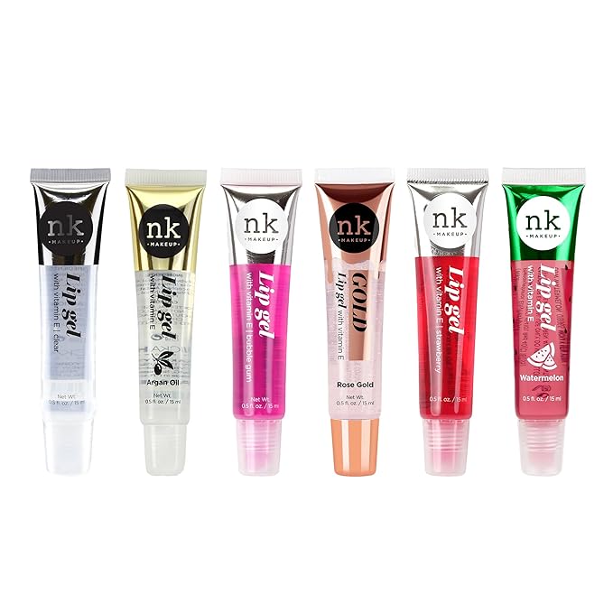 NICKA K NEW YORK Lip Gel, Hydrating, Lightweight, Glides on Effortlessly, Non Sticky Finish Lip Gel Colors (AMZ017)