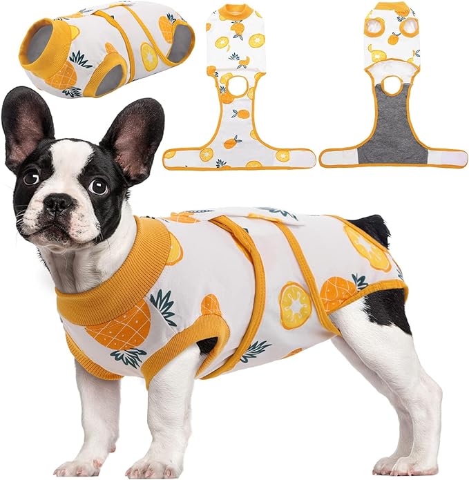 Kuoser Recovery Suit for Dogs Cats, Soft Dog Surgery Suit Female Male Spay | Professional Dog Onesie for Surgery, Substitute E-Collar & Cone, Prevent Licking Dog surgical suit Pet Neuter Suit