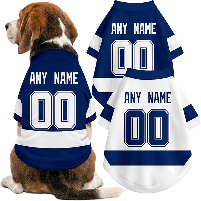 Tampa Bay Dog Clothes Personalized Pet T Shirt for Dogs Gift | Custom Name Number Jersey Style Pet Shirt for Dog