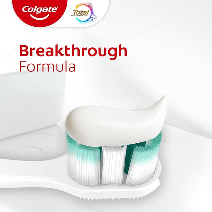 Colgate Total Active Prevention Gum Protect Whitening Toothpaste, 3 Pack, SLS Free Gingivitis Toothpaste for Bleeding Gums, Redness, Inflammation, Irritation, and Sensitivity, 3.0 oz
