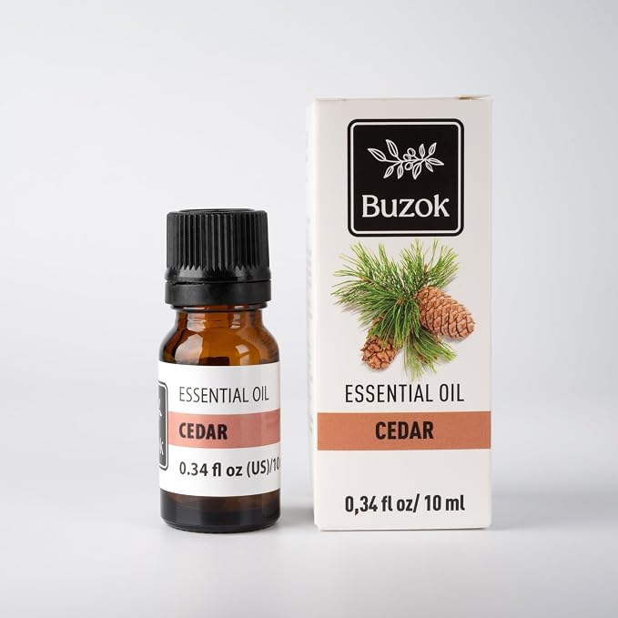 Cedar Essential Oil – Warm Woody Aroma Oil for Diffusers, Aromatherapy & Home Fragrance – Classic Cedar Scent – 0.34 fl oz (10 ml)