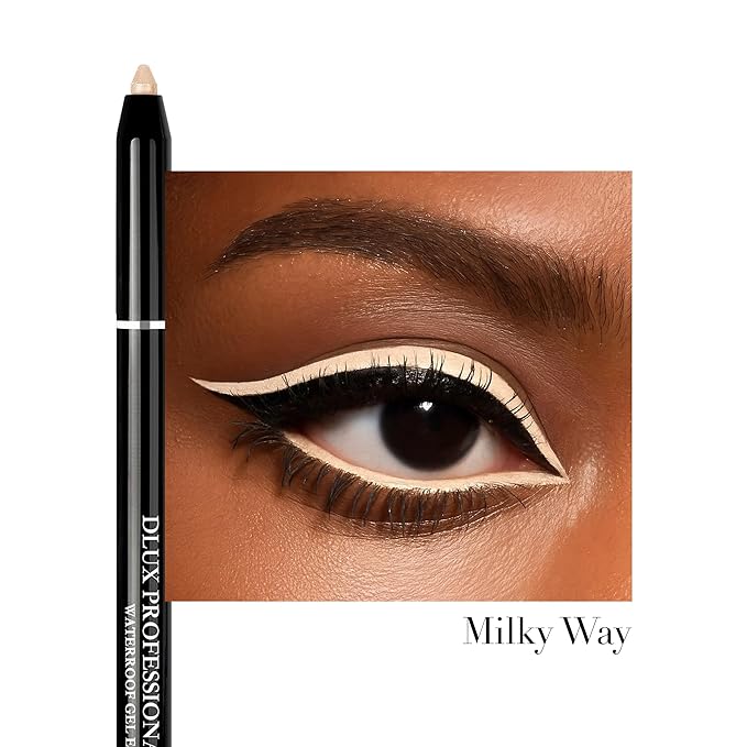DLUX PROFESSIONAL Gel Eyeliner - 4g Stick Eye liner, Waterproof Pencil Gel Liner, Smooth Cream Eye shadow, Smudge-Free, Long-Lasting, Intense Colours, Easy To Use Korean Cosmetic
