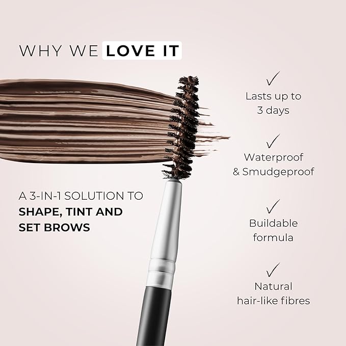 WUNDERBROW Eyebrow Gel, Waterproof, Smudgeproof, Long Lasting, Shade: Blonde, Vegan and Cruelty-Free