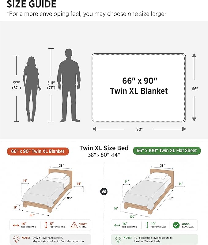 Bedsure Checkered Soft Cozy Twin XL Blanket for Bed, Black, 66"×90" | Couch/Sofa/Bed, Lightweight, Soft Cozy Cute, All Season, Gifts for Men, Home Decor