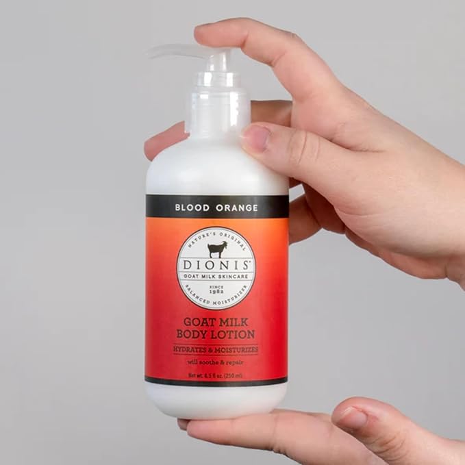 Dionis Goat Milk Blood Orange Hand & Body Cream and Body Lotion Bundle (Pack of 1)