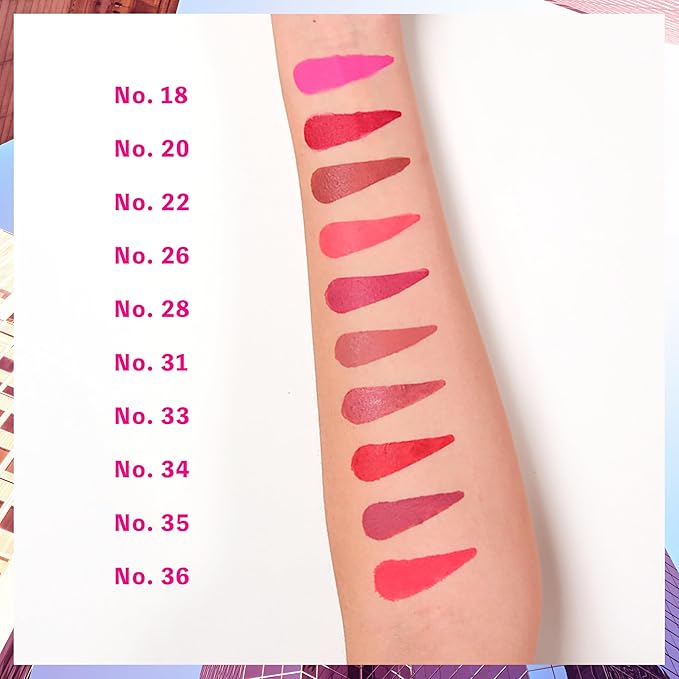 Dermacol NEW 16-Hour Lip Colour, Highly Pigmented Glossy Lip Stain, Two-Phase Lip Plumper Gloss, Kissproof Lip Makeup Products with Matte and Glitter Finish, n.35