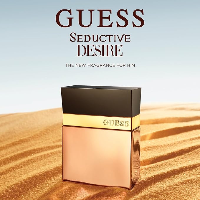 GUESS Seductive Desire For Men/Homme Eau De Toilette Cologne and Fragrance Spray For Men, 1.7 Fl. Oz.