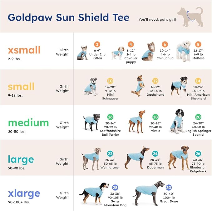 Goldpaw Dog Sun Shirt with UV Protection - Lightweight, Cooling Sun Protection Clothing for Dogs - Reduce Heat Absorption - Pet Clothes Made in the USA - Machine Washable - Size 22 - Pink Lemonade