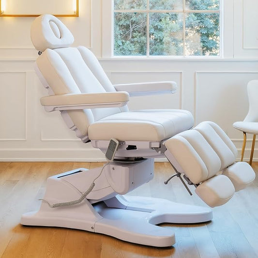 TATARTIST Electric Facial Bed Professional Electric Spa Bed Portable Massage Table Dental Chair Tattoo Facial Chairs for Esthetician Treatment Table All Purpose Aesthetic Chair with 3 Motors