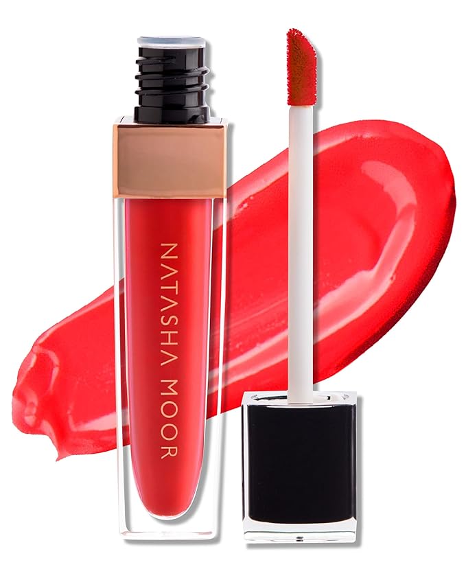 NATASHA MOOR: Molten Matte Liquid Lipstick - Long-Lasting, Hydrating, Matte Finish with Moisturizing Vitamin E - Waterproof, Kiss-Proof, Cruelty-Free - 12-Hour Stay Power - QUEEN