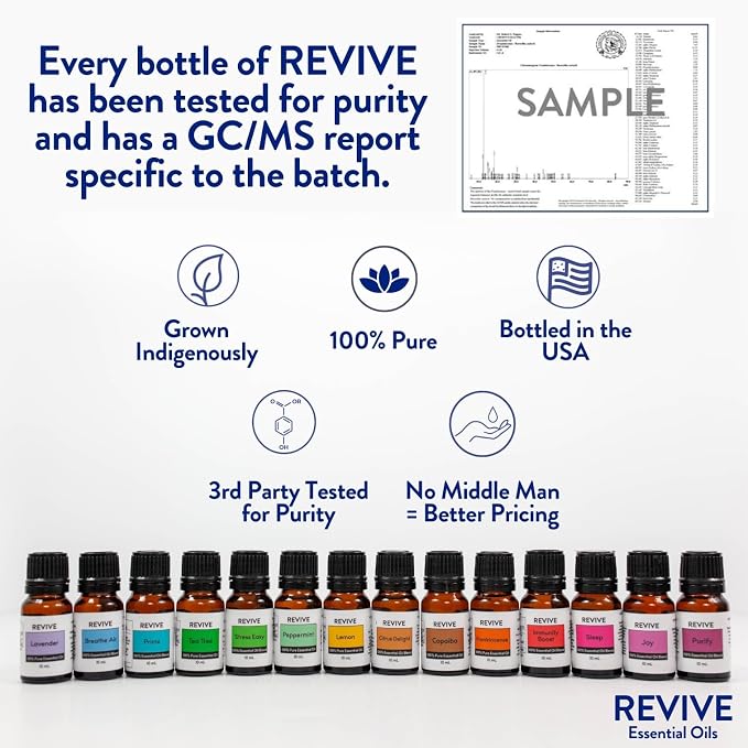 Tea Tree Essential Oil 30mL by Revive Essential Oils - 100% Pure Therapeutic Grade, for Diffuser, Humidifier, Massage, Aromatherapy, Skin & Hair Care