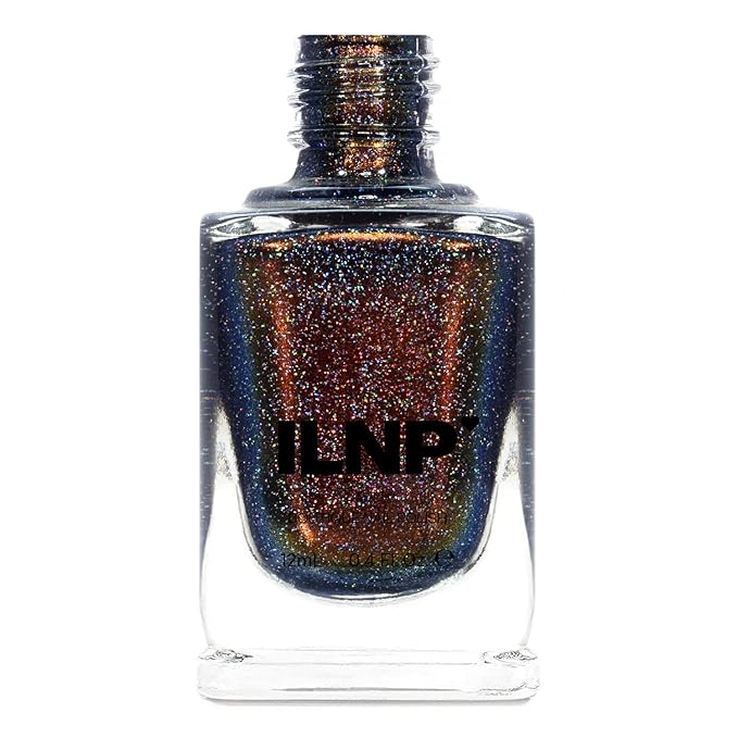 ILNP Rock Bottom - Blue-Brown Holographic Nail Polish