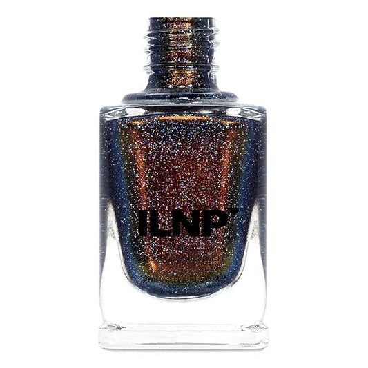 ILNP Rock Bottom - Blue-Brown Holographic Nail Polish