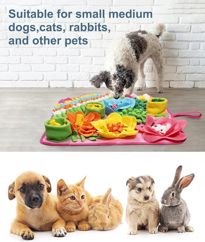 Snuffle Mat for Dogs, 20in Felt Wool for Medium/Large Pets, Dog Puzzle