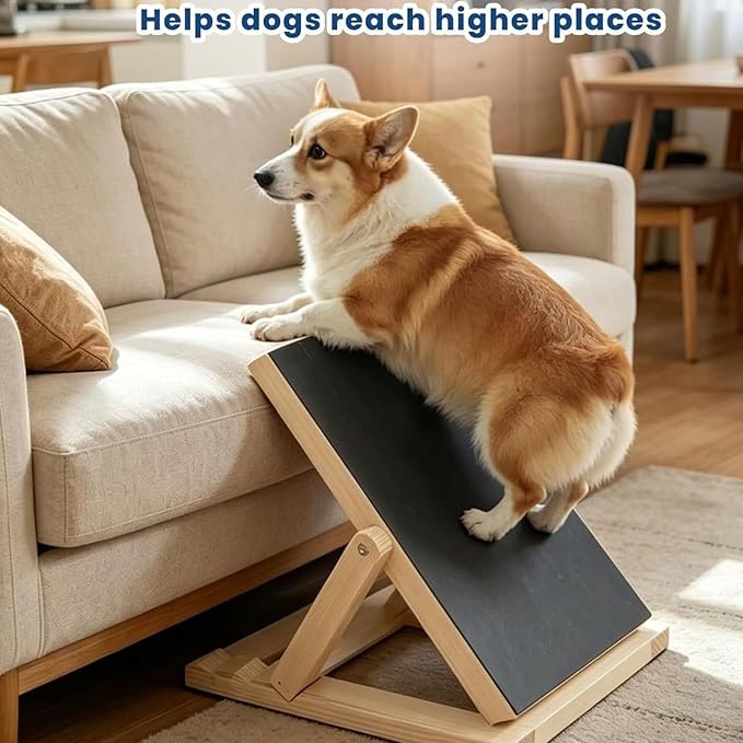 Nail File Treat Dispenser for Dogs, Dog Nail File Treat Box, Sturdy Wooden Structure, Collapsible and Non-Slip Design, Easy to Storage, for Dogs