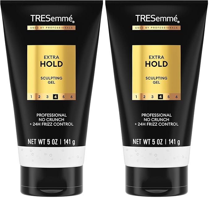 TRESemmé Hair Gel, Extra Hold | No Crunch | Frizz Control | Alcohol-Free | 5 oz Pack of 2
