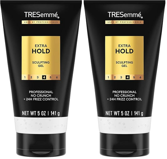 TRESemmé Hair Gel, Extra Hold | No Crunch | Frizz Control | Alcohol-Free | 5 oz Pack of 2