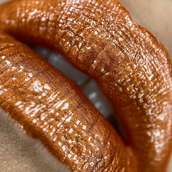 UNICORN SNOT Liquid Metal Lip Paint | Intense Pigment, Non-drying, Metallic Lip Color Makeup for Holiday, Stocking Stuffers, Christmas Gift | Vegan & Cruelty-free Lip Makeup - RUST (Bright Copper)