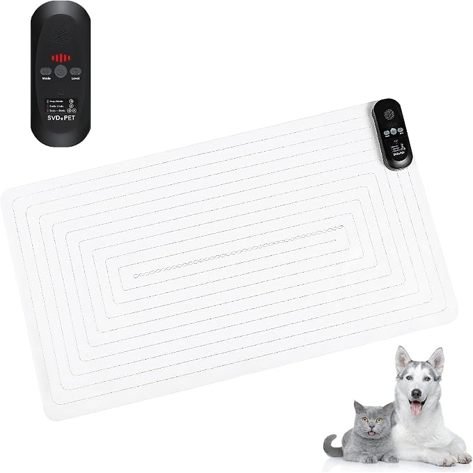 SVD.PET Pet Training Mat, 30"x16" Electric Scat Mat for Cats & Dogs, Black