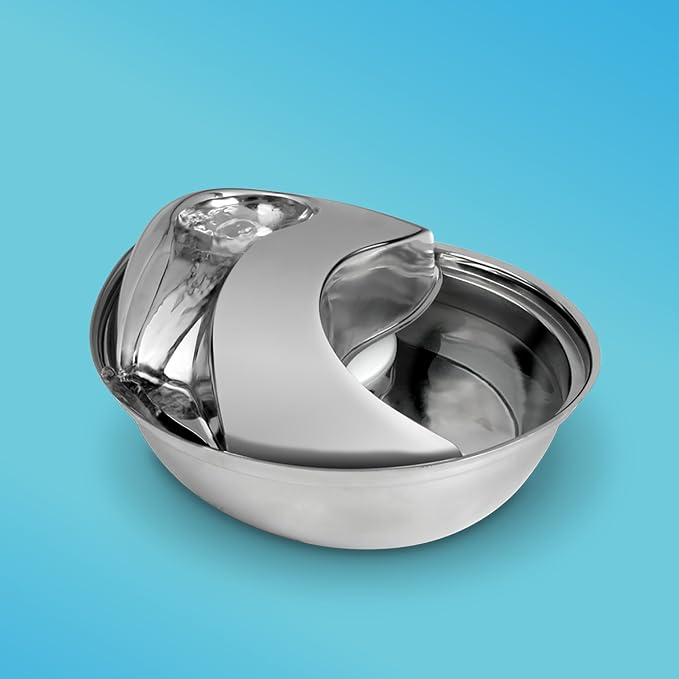 Pioneer Pet Stainless Steel Fountain Raindrop Design , 60oz